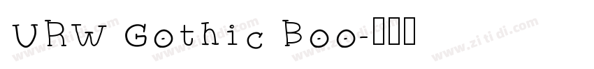 URW Gothic Boo字体转换